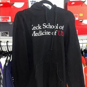 Diamond Supply Co. Black Pullover Hoodie with White and Red Chest Print